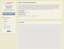 Tablet Screenshot of emmyschinesesf.com